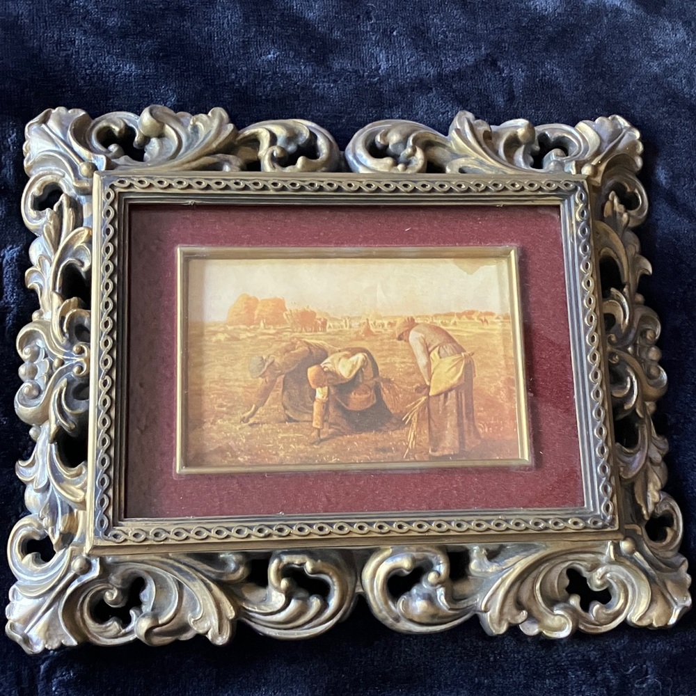 Vintage Framed Art‎ featuring The Gleaners by Jean-Francois Millet